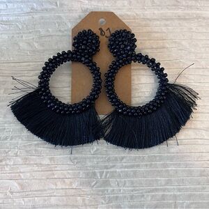 Beaded Tassel Earrings